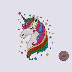 unicorn machine embroidery designs, horse unicorn girl digital embroidery design, baby girl embroidery file, cute unicor