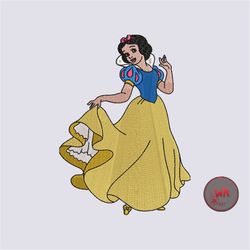 Princess Snow White Machine Embroidery Design, Princess Digital Embroidery Patterns, Snow White Embroidery Design, 5 siz