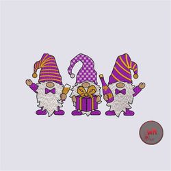 Happy New Year Machine Embroidery designs, Gnomes Funny New Year Digital Embroidery Designs, Gnomes Embroidery Patterns,
