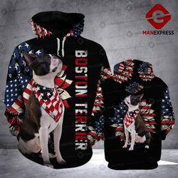Lkh Boston Terrier   Hvq2605 All-over print unisex pullover hoodie