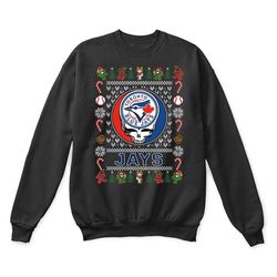 Toronto Blue Jays x Grateful Dead Christmas Ugly Sweater
