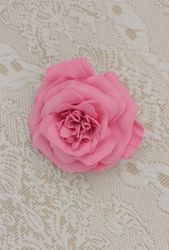Rose brooch pin by hand/floral women's jewellery/pink rose brooch/ gift for her/grandma gift/ mother Day gifts/DIY gift