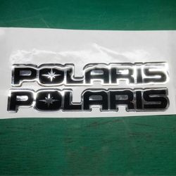 polaris 3d emblem decal sticker for snowmobiles, atvs and utvs