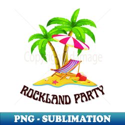 Rockland Party - Exclusive PNG Sublimation Download - Vibrant and Eye-Catching Typography