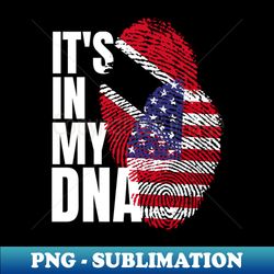 Trinidadian And American Mix DNA Heritage Flag Gift - Signature Sublimation PNG File - Unleash Your Creativity