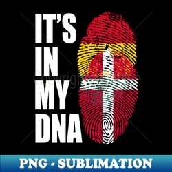 Ghanaian And Danish Mix Heritage DNA Flag - Professional Sublimation Digital Download - Unleash Your Creativity
