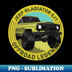 4x4 Offroad Legends Gladiator Series 1 - PNG Transparent Sublimation Design - Defying the Norms