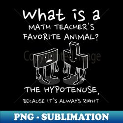 Math Teacher Favorite Animal Pun T-Shirt - Unique Sublimation PNG Download - Instantly Transform Your Sublimation Projects