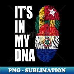 Togolese And Paraguayan Mix Heritage DNA Flag - Aesthetic Sublimation Digital File - Capture Imagination with Every Detail