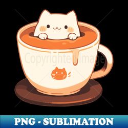 Kawaii kitten in a cup - Stylish Sublimation Digital Download - Defying the Norms