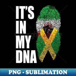 Iranian And Jamaican Mix Heritage DNA Flag - Modern Sublimation PNG File - Create with Confidence
