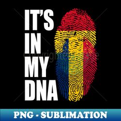 Ghanaian And Chadian Mix Heritage DNA Flag - Professional Sublimation Digital Download - Spice Up Your Sublimation Projects