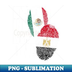 Egyptian And Mexican DNA Mix Heritage Flag Gift - Instant Sublimation Digital Download - Bold & Eye-catching