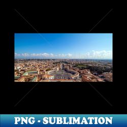 Copy of Rome Italy Famous Saint Peters Square in Vatican and aerial view of the city - Exclusive Sublimation Digital File - Spice Up Your Sublimation Projects