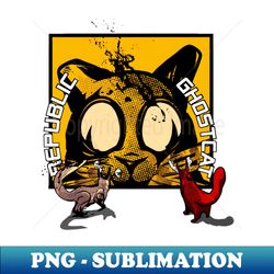 Giant Ghostcat and Strutters 1 - PNG Sublimation Digital Download - Enhance Your Apparel with Stunning Detail
