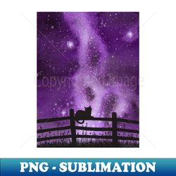 Night full of Sky Purple Watercolor Galaxy Painting - Stylish Sublimation Digital Download - Instantly Transform Your Sublimation Projects