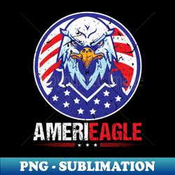 Eagle 4th Of July Men Amerieagle USA Flag - Modern Sublimation PNG File - Bold & Eye-catching