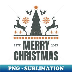 merry christmas - PNG Transparent Sublimation File - Bold & Eye-catching