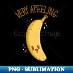 Very Apeeling Super Cute Grinning Banana - Instant PNG Sublimation Download - Perfect for Sublimation Art
