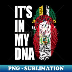 Dominican And Peruvian Mix Heritage DNA Flag - Elegant Sublimation PNG Download - Create with Confidence