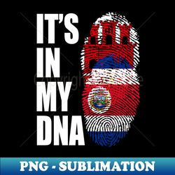 Gibraltar And Costa Rican Mix DNA Flag Heritage - Premium Sublimation Digital Download - Capture Imagination with Every Detail
