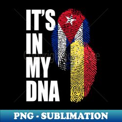 Belgian And Cuban Mix Heritage DNA Flag - Trendy Sublimation Digital Download - Instantly Transform Your Sublimation Projects