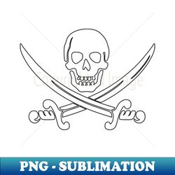 pirate cross swords - instant sublimation digital download - capture imagination with every detail