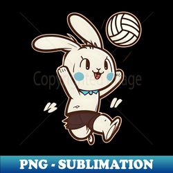 volleyball easter shirt  bunny playing volleyball - high-resolution png sublimation file - perfect for sublimation mastery
