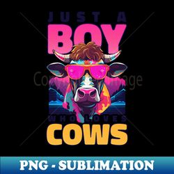 Cow Farmer Shirt  Boy Who Loves Cows - High-Quality PNG Sublimation Download - Perfect for Creative Projects