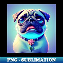 Adorable Pug - Aesthetic Sublimation Digital File - Perfect for Sublimation Mastery