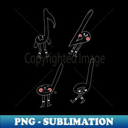 Funny Music Notes Art Kawaii Music Notes - Premium Sublimation Digital Download - Unleash Your Inner Rebellion
