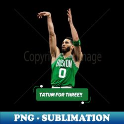 Jayson Tatum For Three - Vintage Sublimation PNG Download - Instantly Transform Your Sublimation Projects