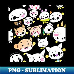 Exploring the Adorable World of Kawaii Abstract Patterns 3 - Special Edition Sublimation PNG File - Perfect for Creative Projects