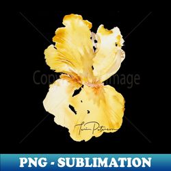 Yellow Iris Watercolor - Professional Sublimation Digital Download - Capture Imagination with Every Detail