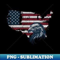 American Eagle - Digital Sublimation Download File - Bold & Eye-catching