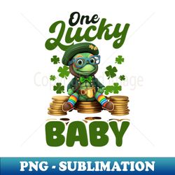 St Patricks Day Turtle Shirt  Lucky Baby - PNG Transparent Sublimation File - Fashionable and Fearless