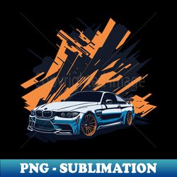 Bmw M4 F10 Vintage Car Art - High-Resolution PNG Sublimation File - Capture Imagination with Every Detail