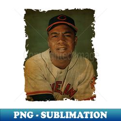 larry doby in cleveland guardians old photo vintage - modern sublimation png file - defying the norms