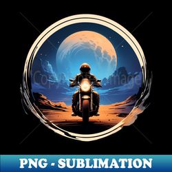 Motorcycle Through the dessert - Vintage Sublimation PNG Download - Boost Your Success with this Inspirational PNG Download