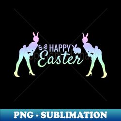 Happy Easter Pastel - Retro PNG Sublimation Digital Download - Perfect for Personalization