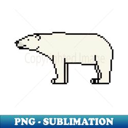 Polar bear animal pixel - High-Quality PNG Sublimation Download - Perfect for Creative Projects