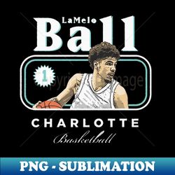 lamelo ball charlotte cover - elegant sublimation png download - unlock vibrant sublimation designs