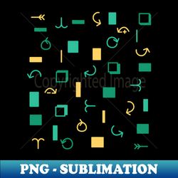 Icon symbol left right arrow square call yellow cream green - Elegant Sublimation PNG Download - Perfect for Sublimation Mastery