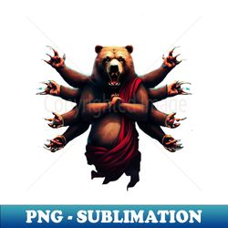 buda bear - decorative sublimation png file - stunning sublimation graphics