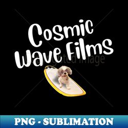 Cosmic Wave Films logo - PNG Transparent Sublimation Design - Boost Your Success with this Inspirational PNG Download
