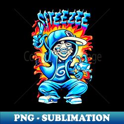 steezee world character airbrush art design - premium sublimation digital download - add a festive touch to every day