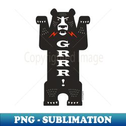 grumpy bear - decorative sublimation png file - bold & eye-catching