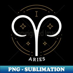 Aries Zodiac Sign Horoscope Birthday Present Gift - PNG Transparent Digital Download File for Sublimation - Instantly Transform Your Sublimation Projects