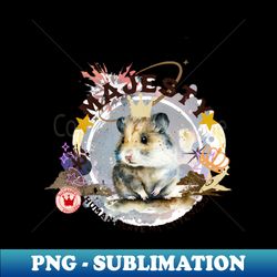 Majesty hamster - cute part-time job logo - Instant PNG Sublimation Download - Stunning Sublimation Graphics
