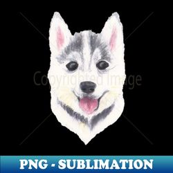 Siberian Husky Puppy - PNG Transparent Sublimation File - Create with Confidence
